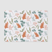 Whimsical Autumn Leaves Pattern Tissuepapier (Voorkant)