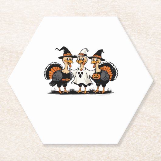 Whimsical Autumn Patchwork Pompoen Gezellige Herfs Kartonnen Onderzetters (Voorkant)