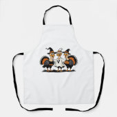 Whimsical Autumn Patchwork Pompoen Gezellige Herfs Schort (Voorkant)