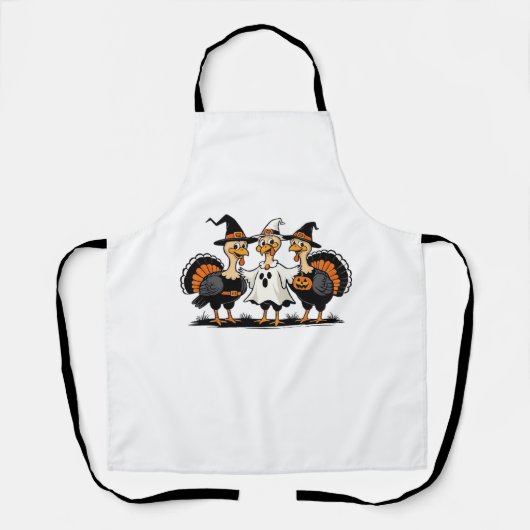 Whimsical Autumn Patchwork Pompoen Gezellige Herfs Schort (Voorkant)