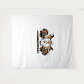 Whimsical Autumn Patchwork Pompoen Gezellige Herfs Wandkleed (Voorkant (horizontaal))