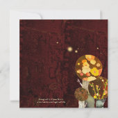 Whimsical Autumn Trees Wedding Save the Date (Achterkant)