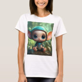 Whimsical Baby Alien - Een surrealistisch droomlan T-shirt (Voorkant)