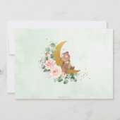 Whimsical Baby Beer Crescent Moon Blush Floral Save The Date (Achterkant)