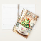Whimsical Baby Dragon Imaginaire Planner (Devant avec enveloppe)