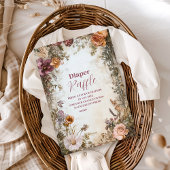 Whimsical Baby in Bloom Wildflower Diapper Raffle Informatiekaartje