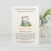Whimsical Baby Kitty Invitation Anniversaire (Debout devant)