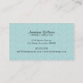 Whimsical Bakery Blue Visitekaartje (Achterkant)