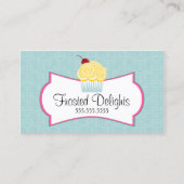 Whimsical Bakery Blue Visitekaartje (Voorkant)