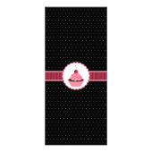 Whimsical Bakery Cupcake Roze Rack Kaarten (Achterkant)