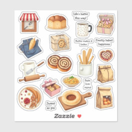 Whimsical Bakery Zoete Sticker Sheet