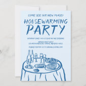 Whimsical Balkon Appartement Custom Housewarming Kaart (Voorkant)