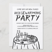 Whimsical Balkon Appartement Custom Housewarming Kaart (Voorkant)