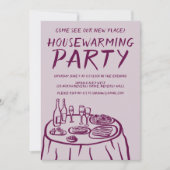 Whimsical Balkon Appartement Custom Housewarming Kaart (Voorkant)