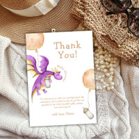 Whimsical Balloon Fairy Dragon Bottle Baby shower