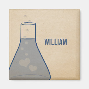 Whimsical Beaker Magnet, Blue Magneet