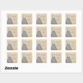 Whimsical Beaker Save the Date Stickers (Blauw) (Vel)