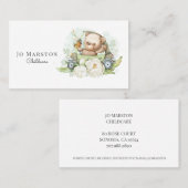 Whimsical Bear Carte de visite de garde d'enfants (Devant / Derrière)