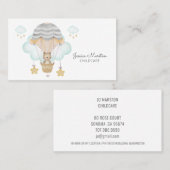 Whimsical Bear Carte de visite de garde d'enfants (Devant / Derrière)