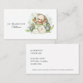 Whimsical Bear Carte de visite de garde d'enfants (Devant / Derrière)