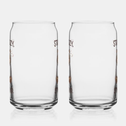 Whimsical Bear with Positive Kindness Quote Blikvorm Glas (Links)