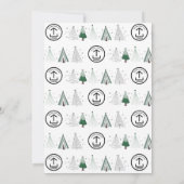 Whimsical Bedrijf Kerstfeest Zakelijke Logo Kaart (Achterkant)