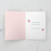 Whimsical Beer en Bird You and Me Romantisch Kaart (Binnen)