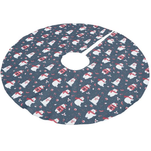 Whimsical-Beren Pattern ID850 Kerstboom Rok (Gekanteld)