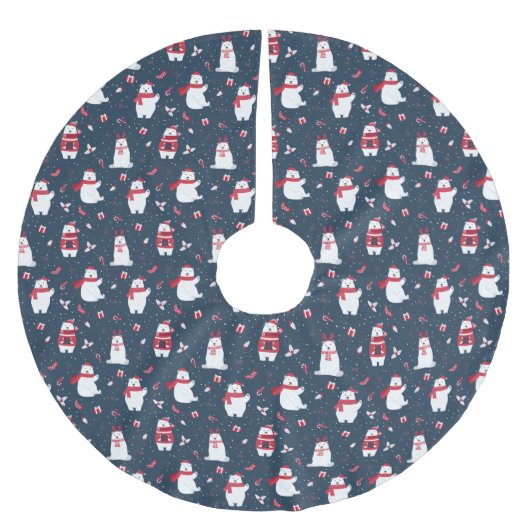 Whimsical-Beren Pattern ID850 Kerstboom Rok (Voorkant)