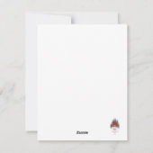 Whimsical Bernedoodle chien carte de vacances de N (Dos)