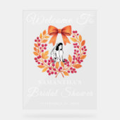 Whimsical Berry Feuilles Automne Fête des mariées (Recto)