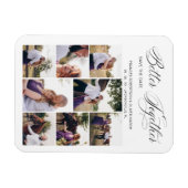 Whimsical Better Together Quote 8 Photos Wedding Magneet (Horizontaal)