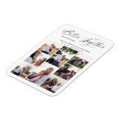 Whimsical Better Together Quote 8 Photos Wedding Magneet (Linkerzijde)