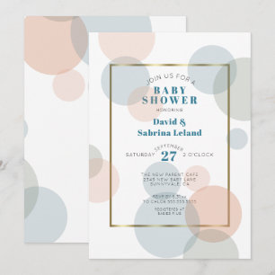 Whimsical Big Confetti Gender Neutral Baby shower Kaart