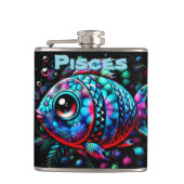 Whimsical Big-Eyed Fish Vissen Gepersonaliseerd Heupfles (Voorkant)