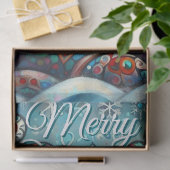 Whimsical Big Eyes Kerstmis Rendier Decoupage Tissuepapier (Geschenk)