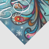 Whimsical Big Eyes Kerstmis Rendier Decoupage Tissuepapier (Detail)