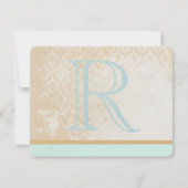 Whimsical Bird Cage Wedding RSVP Kaartje (Achterkant)