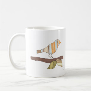 Whimsical Bird Coffee Mok-Erin Brie Art Coffee Mok