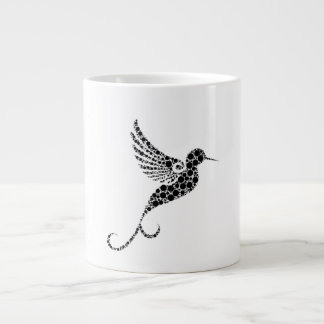 Whimsical Bird Pattern Illustration Coffee Mug Extra Grote Beker