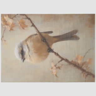 Whimsical Bird Waterverf Cottagecore Decoupage Tissuepapier