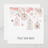 Whimsical Birdcages Personalized (Voorkant / Achterkant)