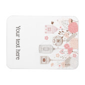 Whimsical Birdcages Personalized Magneet (Horizontaal)