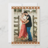 Whimsical Birds Folk Art Bewaar de datum Kaart (Achterkant)