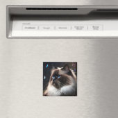 Whimsical Birman Cat Magnet Magneet (Insitu (Vaatwasser))