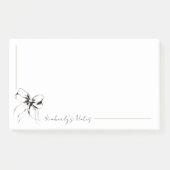 Whimsical Black Bow Full Name or Couple's Names Post-it® Notes (Voorkant)