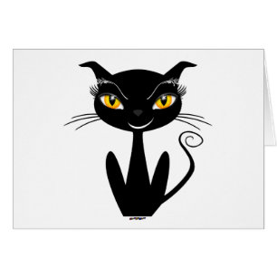 Whimsical Black Cat