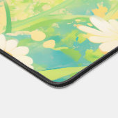 Whimsical Black Cat Daisy Meadow Teal Sky (Coin)