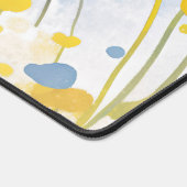 Whimsical Black Cat Sunny Yellow Buttercup Sky Bureaumat (Hoek)