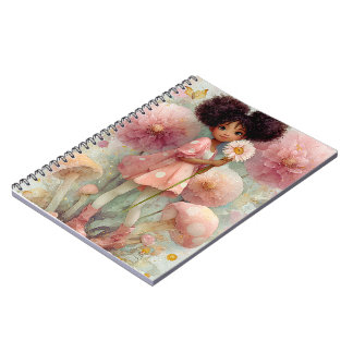 Whimsical Black Girl Art Notitieboek